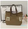 canvas large handbags designer totes women shop cross body purse miui Fashion suede brown beach Tote