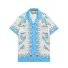 豪華なデザイナーメンズカジュアルシャツメンズクラシック格子縞のポロネックショートスリーブファッションビジネスシャツ高品質の迷彩シングル胸シャツ