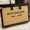 YSLSBAGSバッグショッピングとRive Gauche Woven Embroidered Designer Size 48 36 Travel apparians