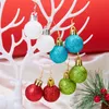 Orecchini a forma di lampadina natalizia Palla geometrica alla moda Orecchini natalizi colorati Gancio per l'orecchio per le donne
