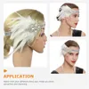 Bandane Anni '20 Fascia Tea Party Fascia per capelli Costume cosplay Vestito Costumi ruggenti Accessori donna Sposa artificiale Gatsby