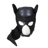 Adult Toys Bdsm Dog Hood Mask Detachable Mouth Gag Fetish Bondage Pet Role Play Party Mask Puppy Play Sex Toys For Women Men Slave Pup Mask 230413