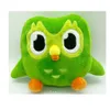 Peluş Bebekler Güzel Yeşil Duo Plushie of Owl Cartoon Anime Anime Peluş Oyuncak Yumuşak Doldurulmuş Hayvan Plushie Dolls Çocuk Doğum Günü Hediyesi 230412