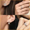 925 Sterling Silber Pandora Ring Ohrringe Glänzende Pflanzenprobe Clustering Threading Ohrringe DIY Kombination weibliche Geschenke für Frauengeschenke