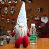 Décorations de Noël Poupées du Père Noël faites à la main en peluche suédoise Gnome Scandinave Tomte Nordique Nisse Sockerbit Cadeau nain