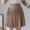 Skirts Women Pleasted Skirts Womens Casual High Waist Summer Skirt Elegant Korean Women Clothes White Black Sexy Short Mini Skirt 230413