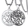 Pendentif Colliers Hip Hop Arbre De Vie Collier Pour Homme Géométrique Étoile Évider Punk Simple Alliage Bijoux Cadeaux De Fête