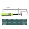 목공 MFT 테이블 및 트랙 톱 레일을위한 플라스틱 핸들 나사 액션 암이있는 120/160/200/300mm 가이드 레일 클램프