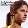 Cell Phone Earphones Sports Headphones Bone Conduction Wireless Bluetooth 52 Waterproof Noise Reduction Headsets Mic MP3 Support SD Card 230412