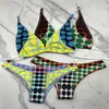 Bikinis Set New Fashion Maillot de bain Europe et Amérique Sexy Maillot de bain dos nu à lacets Maillot de bain pour femme