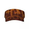 Berets Leopard Skin Hide Summer Air Sun Hat Visor UV Protection Top Empty Sports Golf Running Sunscreen Cap