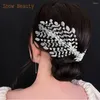 Hair Clips DZ084 Handmade Rhinestones Wedding Tiara Crystal Bridal Headpieces Headwear Women Jewelry Bridesmaid Accessories