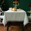 Tkanina stołowa Bronzing Zabracz prostokątny lniany bawełniany kuchnia jadalnia mata mata okładka ogrodu dekoracja aktywności