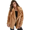 Femmes fausse fourrure élégant noir Shaggy manteau vêtements d'extérieur automne chaud en peluche Teddy manteau Streetwear femme fourrure moelleux veste d'hiver pour les filles vestes