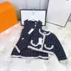 Nieuwe baby meisjes kleding designer kinderjurk set tweedelige trainingspakken jas ch..el merklogo herfst trui kinderkleding kind M producten