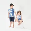 Tshirts children boy girls fashion tie dye summer cotton casual tee kids baby infant girl romper clothing 230412