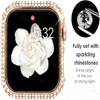 Andere mode -accessoires Diamond bumperbeschermingskoffer voor Apple Watch -cover 45 mm 41 mm 44 mm 40 mm 42 mm 38 mm bling accessoires IWatch Series 3 4 5 6 SE 7 J230413