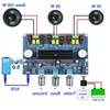 Freeshipping 2*50W 100W Bluetooth 50 Dual TPA3116D2 Power Subwoofer Amplifier Board 21 Channel TPA3116 Audio Stereo Equalizer Aux AMP Guko