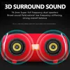 Portable Speakers High Power 50W Bluetooth Speaker Waterproof Portable Column For PC Computer Speakers Subwoofer Boom Box Music Center Radio