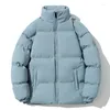 Jaquetas masculinas M-8XL plus size jaqueta de inverno homens parkas engrossar casaco quente dos homens gola moda streetwear cor sólida parka casacos