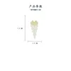 Brooches Fashionable Elegant High-end Suit Coat Collar Pin Accessories Zircon Love Heart Tassel For Women