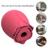 Vibrateurs 10 Fréquence Rose Forme Sucking Masseur Stimulatrice Stimulateur sexuelle adulte pour WOM Drop 230413