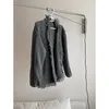 Women's Knits Gray Tassel Trim Knit Wrap Cardigan Women Autumn Korean Buckle Loose Fur Fringe Top