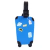 Portable PVC Luggage Tag Baggage Name Tags Suitcase Address Label Holder Organizer Consignment Trip Travel Accessories HW0128