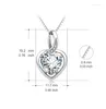 Pendentif Colliers Crystal Heart Collier Saint Valentin Cadeau Fine Bijoux Collares