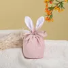 Gift Wrap 7 Colors Easter Ears Velvet Tie Up Wedding Cute Decoration Creative Color Block Suger Boxes Candy Bags