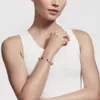 Dy Armband Jewelry Classic Designer Luxury Top Accessories Dy Sterling Silver S925 Armband Women's 7mm Inlaid Direct Sale Dy Jewelry Accessories High Quality