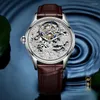 Orologi da polso AESOP Uomo Zodiaco Cane Tourbillon Scheletro Orologio Meccanico Zaffiro Lusso Impermeabile Affari Orologi Sportivi in Pelle