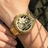 Zegarek na rękę ze zegarek stal nierdzewnych zegarki męskie luksusowy kwarcowy kalendarz zegar na rękę