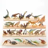 Действительные игрушки фигуры 24шт/лот партия мини -динозавр модель детские образовательные игрушки Симпатичные симуляции животные Небольшие фигуры для мальчика для детских игрушек 230412