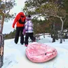 Opony na sankach sanki śnieżne dorośli nadmuchiwane rurka Zagięciona na zewnątrz Urocze rurki dekoracyjne dla dzieci sanki 231102
