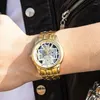 Montres-bracelets Mode En Acier Inoxydable Hommes Montres De Luxe Quartz Montre-Bracelet Calendrier Horloge Hommes D'affaires Montre Décontractée Reloj Hombre