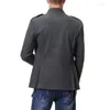 Ternos masculinos estilo chinês masculino masculino casual colarinho masculino roupas de moda de moda slim fit casaco tamanho s-2xl