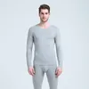 Men's Thermal Underwear 2023 Long Johns Men Modal Thin V Neck Elastic Body Shapers Asian Size XL To 6XL