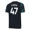 23 24 هالاند لكرة القدم قمصان جديدة للعام الجديد من Dragon Grealish Manchesters de Bruyne Mans Doku City Foden 3rd 2023 2024 Men Kids Kids Shirt