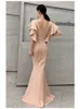 Urban Sexy Dresses Partysix Damen Elegantes Kleid Durchsichtige Applikationen Perlen Langes Abend-Partykleid 231113