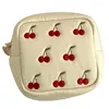 Cosmetic Bags Lovely Cherry Pattern Bag Women Small Square Travel Toiletry Pouch Lady Girls Waterproof Makeup Organizer Storage