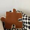 Cuscino imbottito creativo moderno a forma di puzzle peluche giuntabile giocattolo decorazione della casa