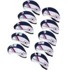 Autres produits de golf 10pcsset tête de tige résistante à l'usure couverture de protection têtes de club drapeau de la Corée du Sud ensemble de fer capuchon accessoire de sport en plein air 231113