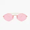 Sunglasses BETSION Stylish Women And Men Featuring Irregular Shape Frameless Design Unique Personalized Look Color Sun Glasses