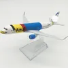 Aircraft Modle 16CM Airplanes Brazil Azul Brazilian Airlines A320 Metal Kid Gift Plane Model Collectible Display 231113