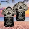 Casual shirts voor heren Sons Of Mens Aloha Hawaiian 3D all-over bedrukt mannelijk Hawaii strand tshirt vrouwelijk zomer revers Tee Unisex top-2