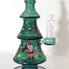 Shisha Weihnachtsglasbongs Wasserpfeifen Tabakrauchbecher Bong Dab Rig 8,2 Zoll mit 14 mm Tabakschale Rauchzubehör