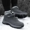 Boots Mens Women Slip On Winter Shoes For Men Waterproof Ankle Male Snow Botines Hiking Femininas 231113