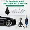 Accessoires voor elektrische voertuigen EV-opladerhouder Wandmontage Oplaadkabel Bescherming Organizer voor auto Q231113