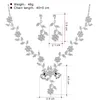 Ожерелье Серьги Набор 2023 Оптовая продажа Кристалл Ювелирные изделия Подарок на свадьбу для женщин